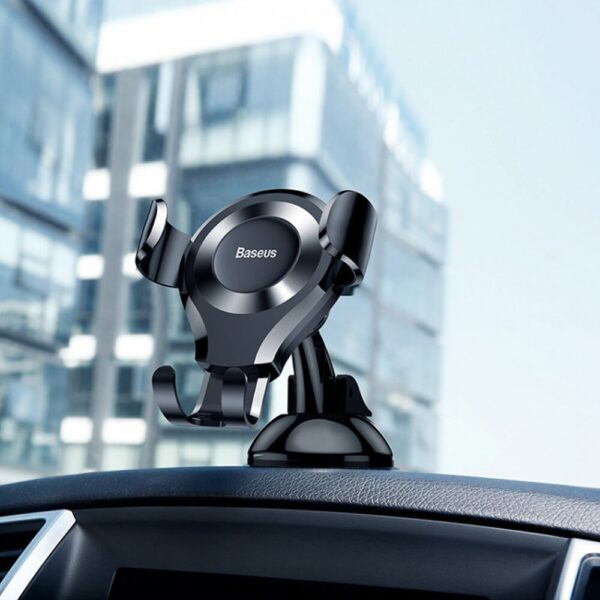 mainimage3Holder for smartphone car baseus osculum type gravity car mount holder suction cup mount