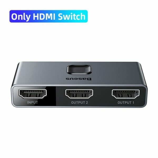 Baseus Matrix HDMI Splitter 4K HDMI Switch Adapter HDMI Switcher 2 in 1 out
