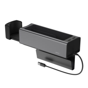 Deluxe Metal Armrest Console Organizerdual USB power supply