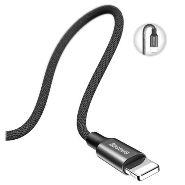 Baseus Yiven USB 2 0 Lightning Cable for iPhone iPad iPod 1 8m Black 6953156253667 04092019 05 p