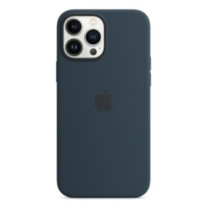 iphone 13 case dark blue silicone magsafe cover 1