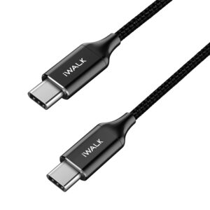 Iwalk Type C To Type C Data Cable 1.2 Mtr - Black