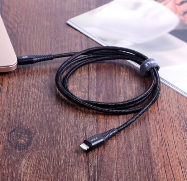Iwalk Twister Pd Ultra Flexible 18W Qc 1M Type-C To Lightning Charge And Sync Cable - Black