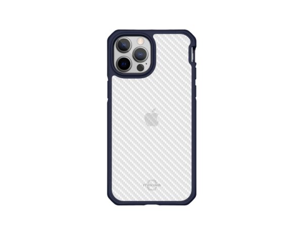 Itskins Hybrid Tek Case 3M Drop Safe For Iphone 13 Pro (6.1) - Deep Blue And Transparent