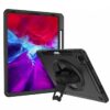 Armor-X Enx Case For Ipad Pro 11 2020 Ultra 3 Layers Shockproof Rugged Case With Hand Strap & Kick Stand & Pen Holder- Black