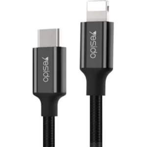 Yesido Type-C To Lightning Data Cable 1200Mm CA56 Black 2.25
