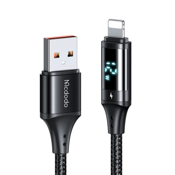 Mcdodo Digital Display Pro Lightning 3A Fast Charge Data Cable 1.2m