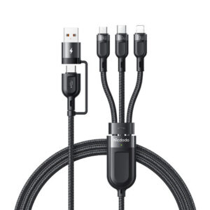 Mcdodo 2 IN 3 PD USB C USB A Micro Type C Lightning 100W Multifunction Cable 1.2M
