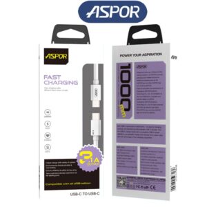 Aspor A108 1M 100W Type C to Type C PD Cable