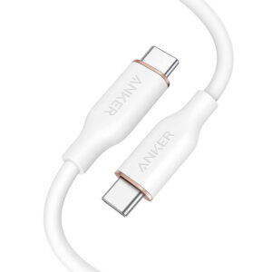 Anker Super Strong PowerLine lll Flow USB-C to USB-C 100W Cable - White 3ft
