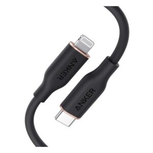 Anker Super Strong PowerLine lll Flow USB-C with Lightening Connector - Black 3ft
