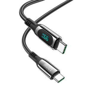 hoco selected s51 100w extreme charging data cable for type c to type c black