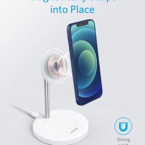 Anker PowerWave Magnetic 2 in 1 Wireless Charging Stand Lite A2543H21 White 1