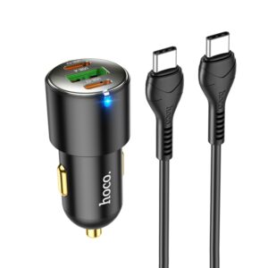 hoco NZ6 Dual / USB-C to Type-C / USB-C Charging Cable - Black