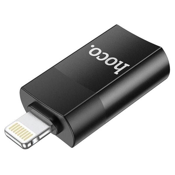 Hoco UA17 USB 2 0 to Lightning OTG Adapter Black 6931474761989 20042022 04 p