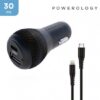 Powerology Ultra-Quick 32W Car Charger 20W
