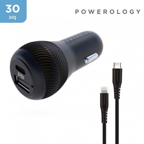 Powerology Ultra-Quick 32W Car Charger 20W