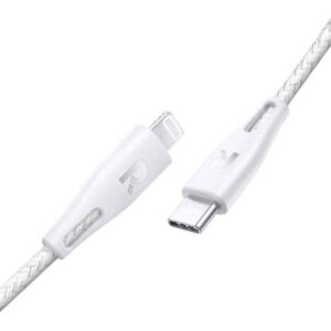 RAVPower Nylon Braided Type C to Lightning Cable RP CB1004WHI 1.2m 3.9ft White