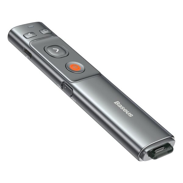 eng pl Baseus Orange Dot Wireless Presenter Red Laser Charging version gray WKCD000013 74035 5