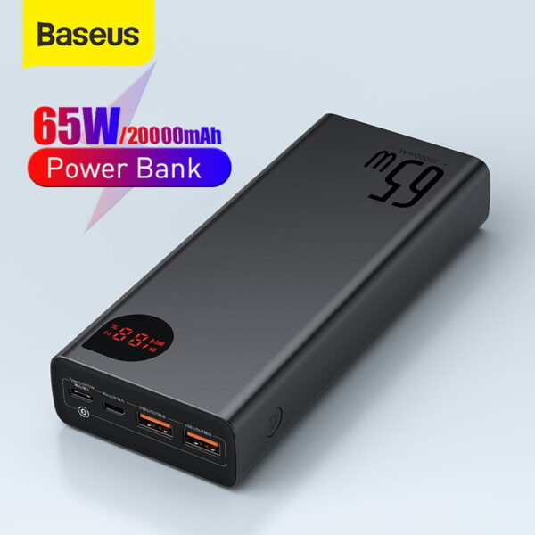 Baseus 65W 20000mah QC 3 0 Powerbank