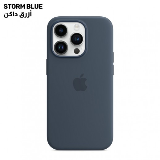 Apple iPhone 14 Pro Max Silicone Case with MagSafe - Storm Blue