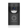 Powerology Smart Video Doorbell with Night Vision and Motion Sensor - Black