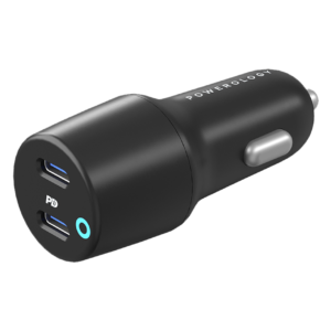 Powerology Ultra-Quick Car Charger with Dual Output