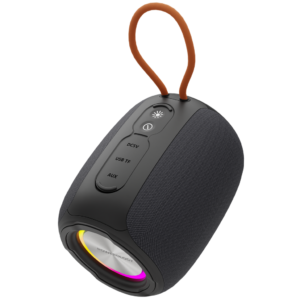 Powerology Ghost Speaker, Bluetooth 5.0, Water-Resistant - Black