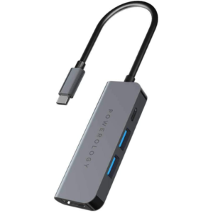 Powerology 4 in 1 USB-C Hub with HDMI and USB 3.0