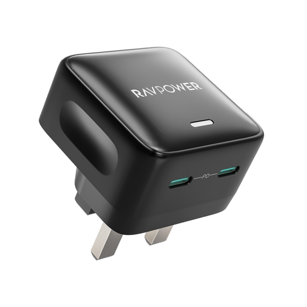 RavPower 2-Port USB-C PD 35W Wall Charger - Black