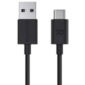 RAVPower RP-CB044 1m TPE USB A to Type C Cable - Black