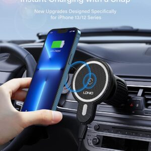 LDNIO 15W Magnetic Electric 2 In 1 Wireless Charger & Car Holder