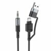 hoco 2 in 1 Type-C + USB Digital Audio Conversion Cable UPA23