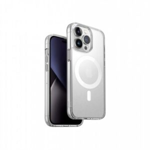 Uniq Hybrid iPhone 14 Pro Magclick Charging Combat (Af) - Dove (Satin Clear)