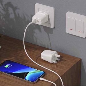 hoco c85b bright dual port pd20w qc3 wall charger uk charging Optimized