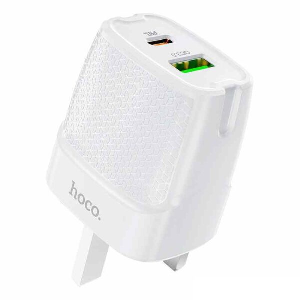 hoco c85b bright dual port pd20w qc3 wall charger uk ports Optimized