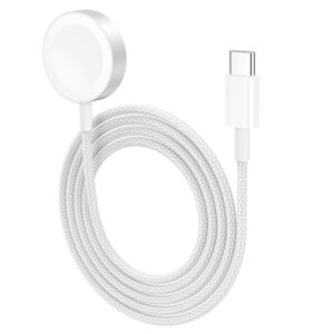 Hoco CW46 Magsafe Magnetic Watch Wireless Charger for Apple Watch Series - White