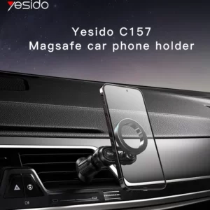 Yesido Metal Magnetic Car Phone Stand For iPhone 12 13 14 Pro Max Mini Magsafe Case.jpg 4