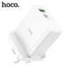 Hoco C113B High Power PD 65W C Port Charger  - White