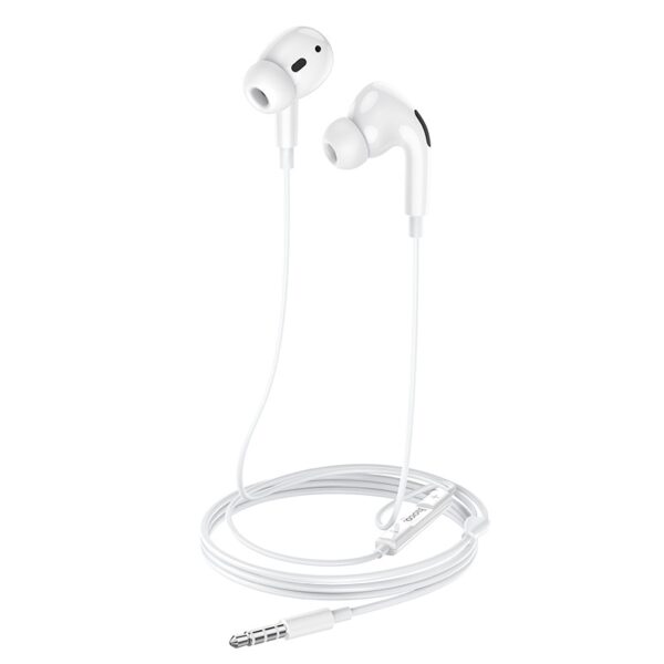 Hoco Wired earphones 3.5mm M1 Pro Original series with mic - White
