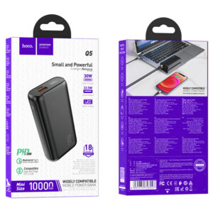 hoco q5 aegis 30w fully compatible power bank 10000mah package
