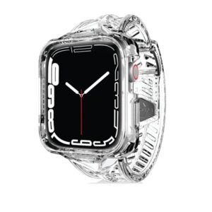 Itskins Spectrum Clear Combo Watch Belt And Bumper Case Set for Apple Watch 40/41/44/45mm - Transparent