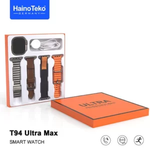 HainoTeko T94 Ultra Max Smart Watch With 4 Straps