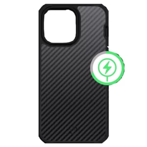 Itskins Ballistic Carbon Case Compatible With Magsafe For iPhone 14 Pro - Black