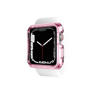 Itskins Spectrum Clear - Antimicrobial Case for Apple Watch 44 - 45mm - Light Pink