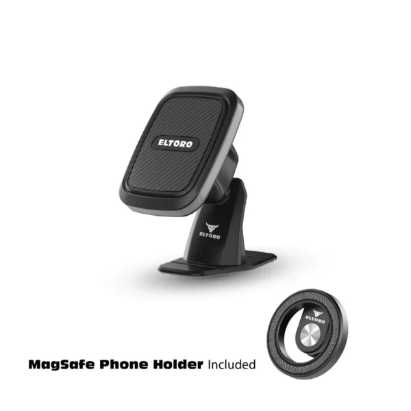Eltoro Magnetic Dashboard Mount with MagSafe Phone Holder – Black