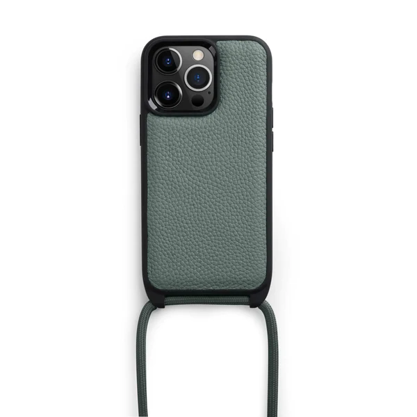 Melkco Strapthing Series Leather Case For iPhone 14 Pro - Space Grey