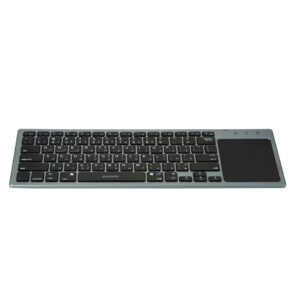 Porodo Wireless Keyboard With Touch-Pad Ultra Slim Compatible with Mac / Windows - Gray