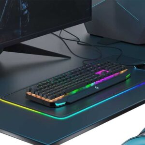 Porodo Gaming Mechanical Gaming Keyboard Ultra With Rainbow Lighting And Aluminum Panel2