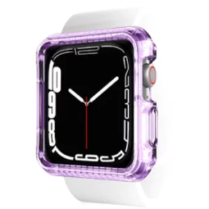 Itskins Spectrum Clear - Antimicrobial Case for Apple Watch 44 - 45mm - Light Purple